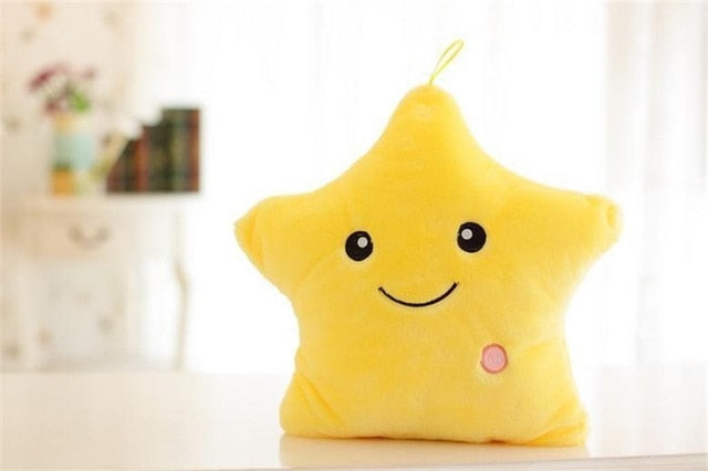 LED Light Toys For Kids-Luminous and Glowing Star Pillow