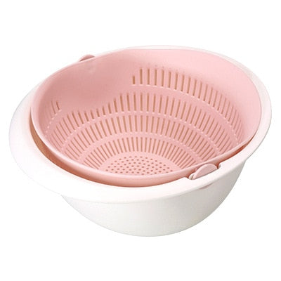 Double drain basket