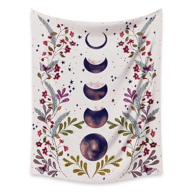 Moon Starry Tapestry Flower