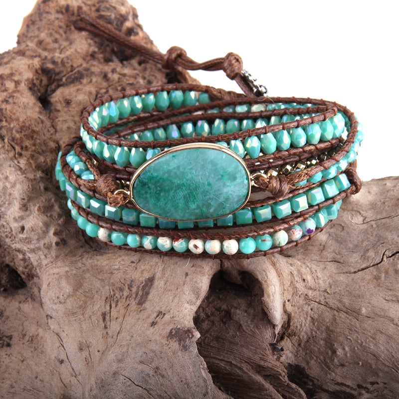 Boho leather bracelets