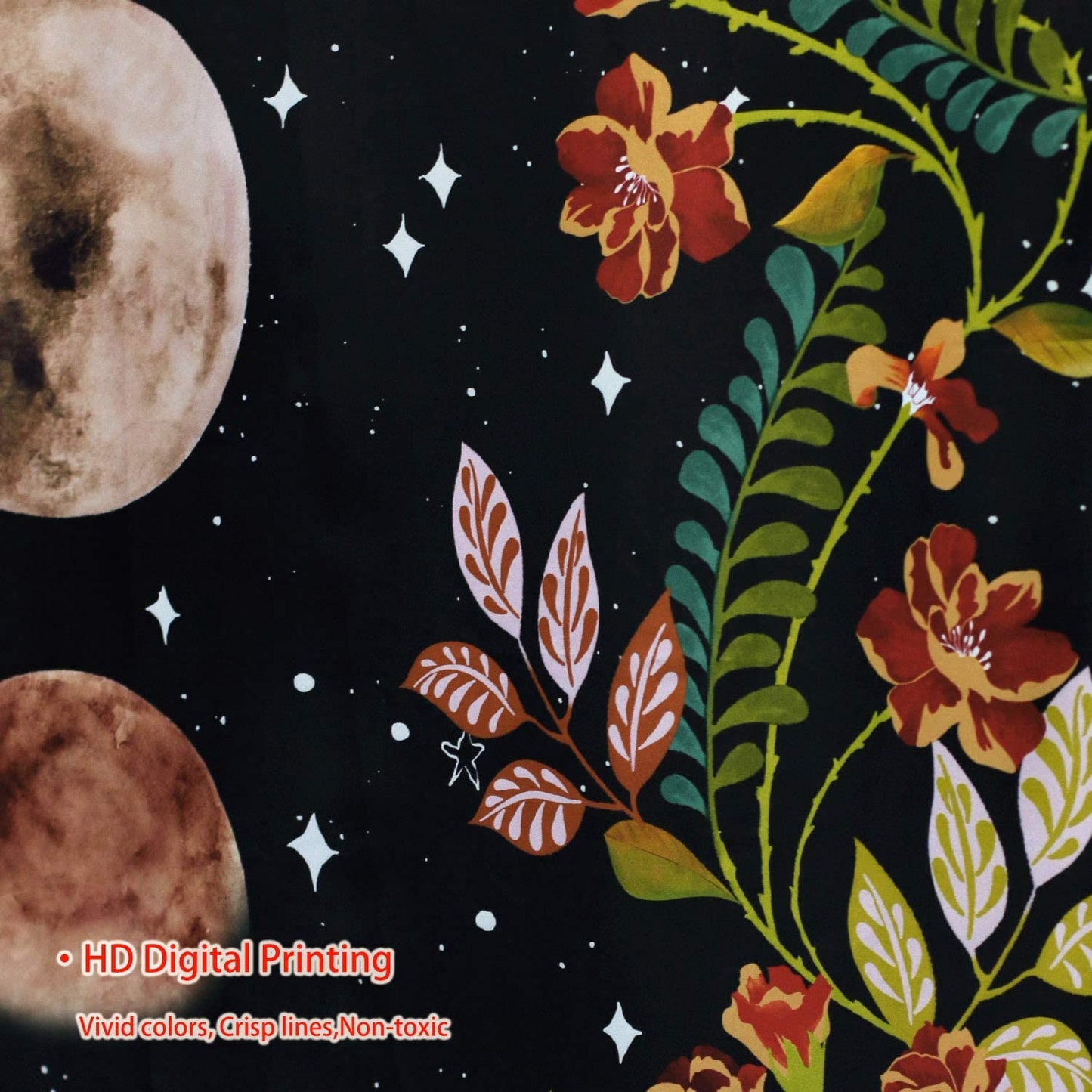 Moon Starry Tapestry Flower