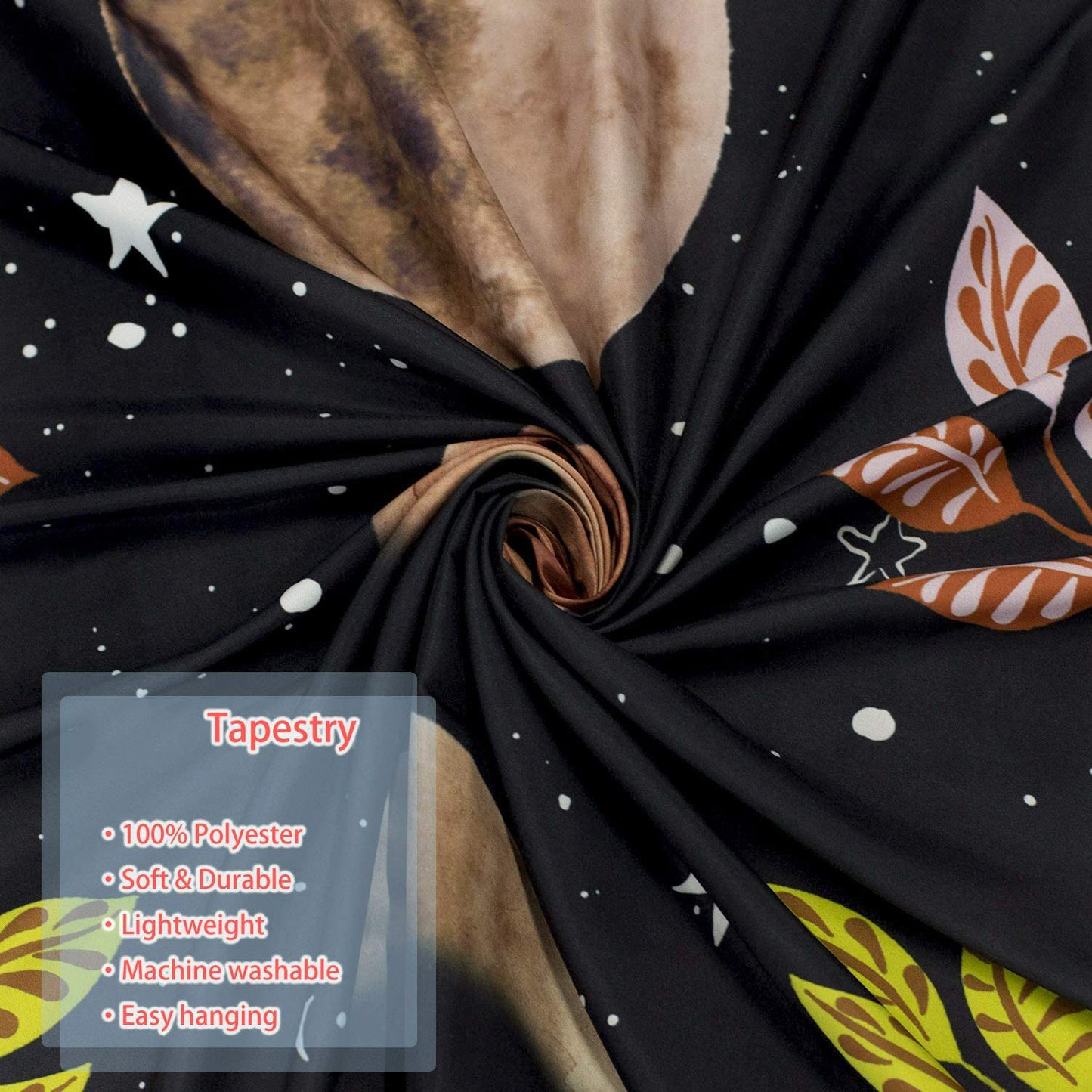 Moon Starry Tapestry Flower