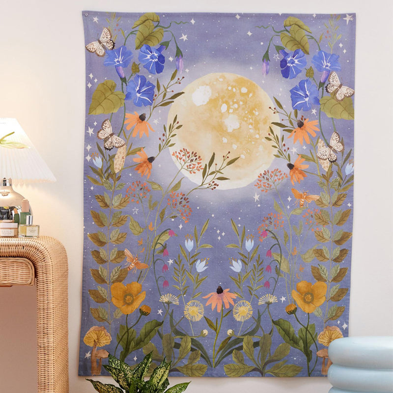 Moon Starry Tapestry Flower