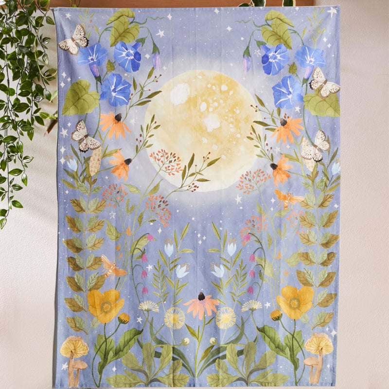 Moon Starry Tapestry Flower