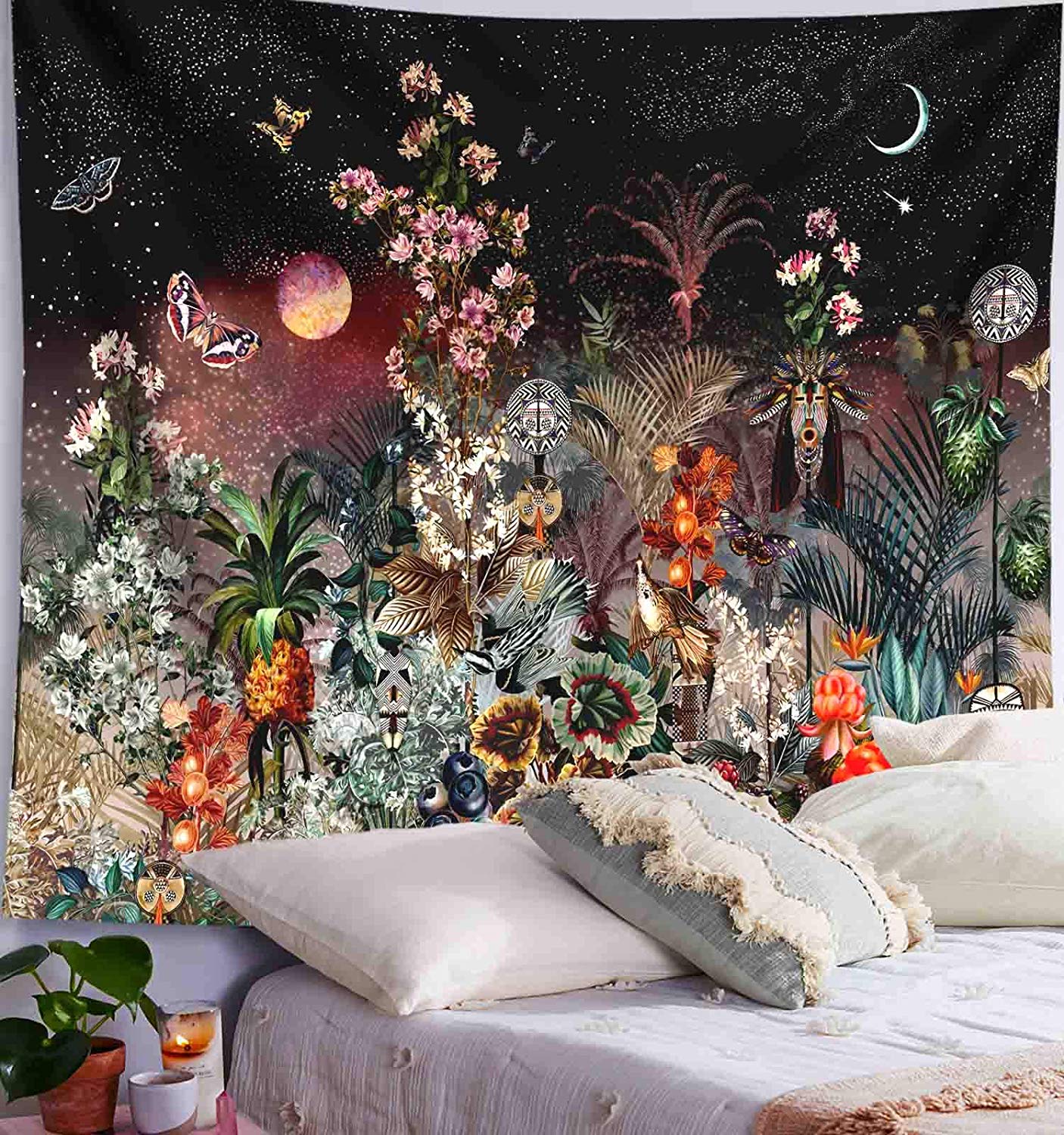 Moon Starry Tapestry Flower