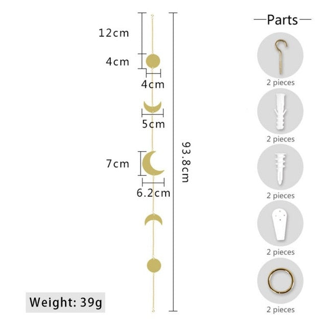 Moon-shaped chain