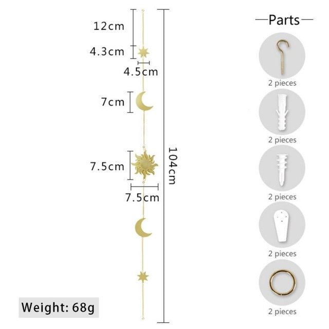 Moon-shaped chain