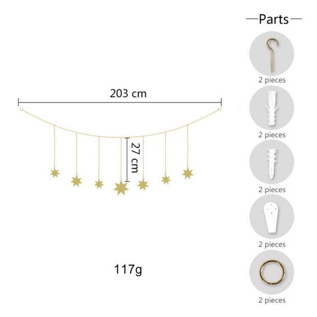 Moon-shaped chain