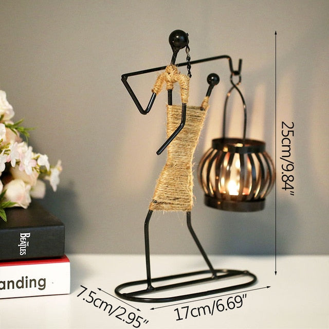 Abstract Statues Candle Holder