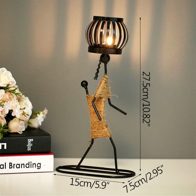 Abstract Statues Candle Holder