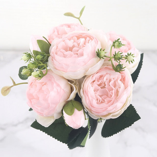 Silk Peony Artificial Flowers Bouquet
