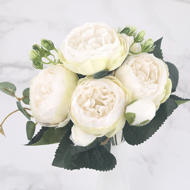 Silk Peony Artificial Flowers Bouquet