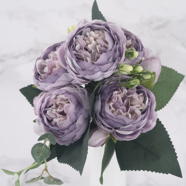 Silk Peony Artificial Flowers Bouquet