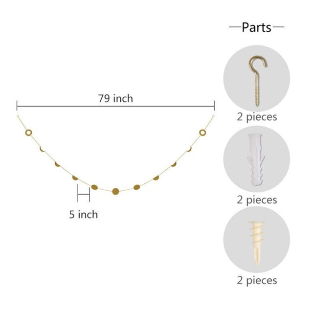 Moon-shaped chain