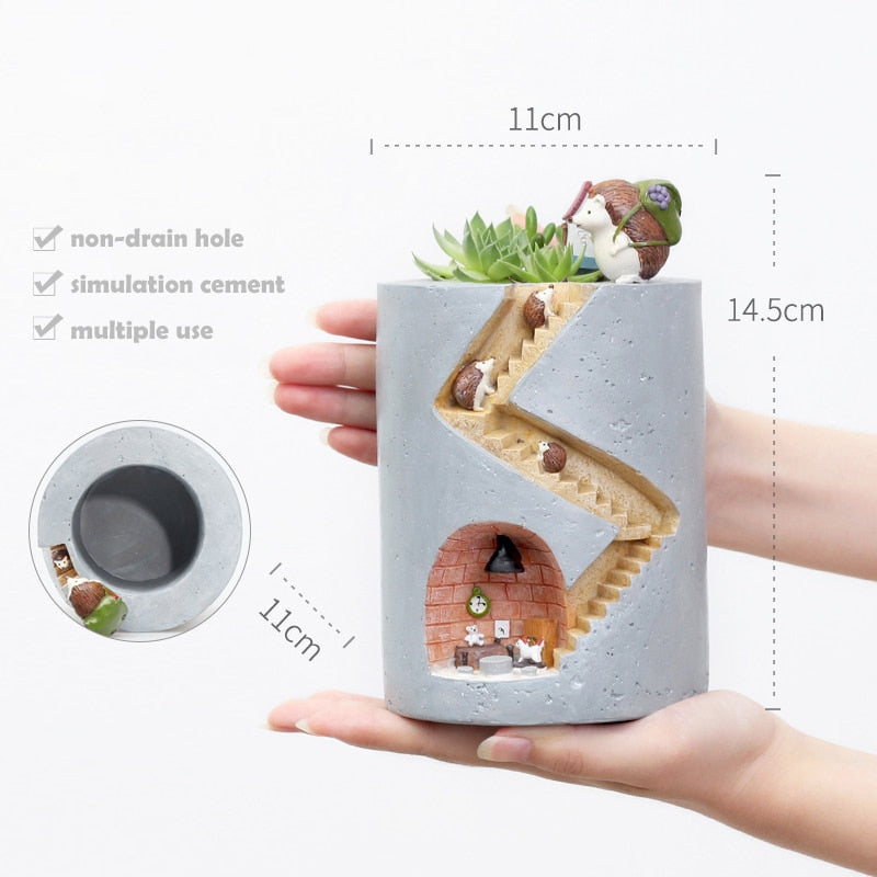 Decorative Animal Resin Flower pot
