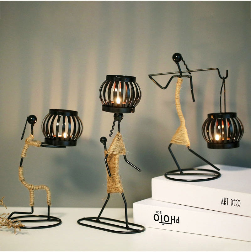 Abstract Statues Candle Holder