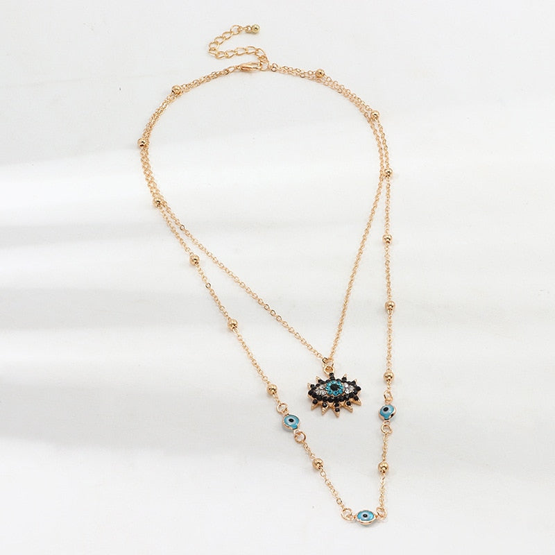 Boho style Eye Necklace