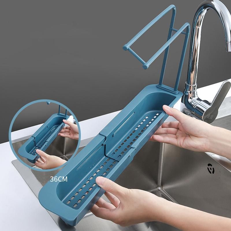 telescopic sink storage rack