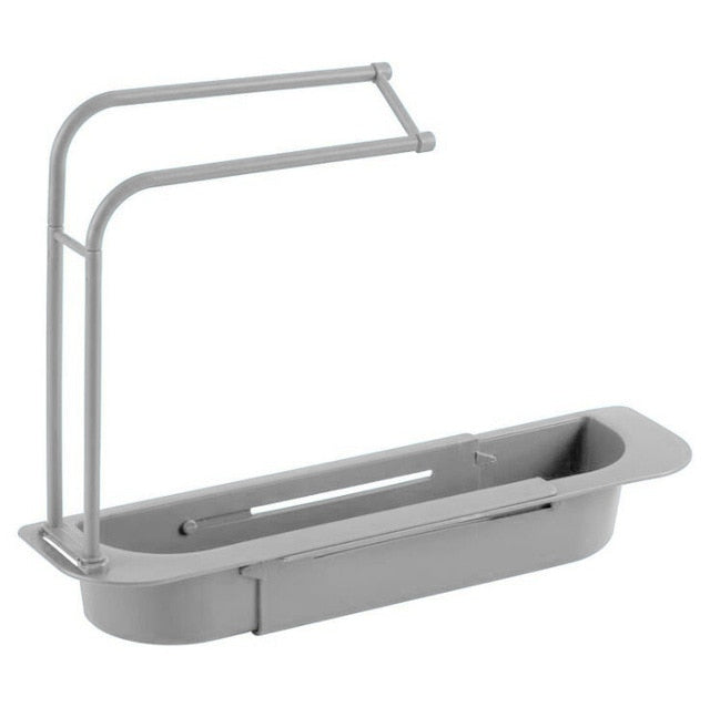 telescopic sink storage rack