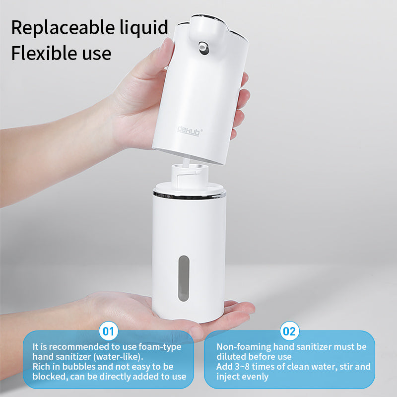 Automatic Hands-Free Foam Soap Dispenser With USB Charging