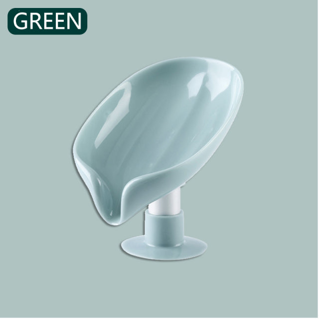 Self -Drain Leaf Shape Soap Tray