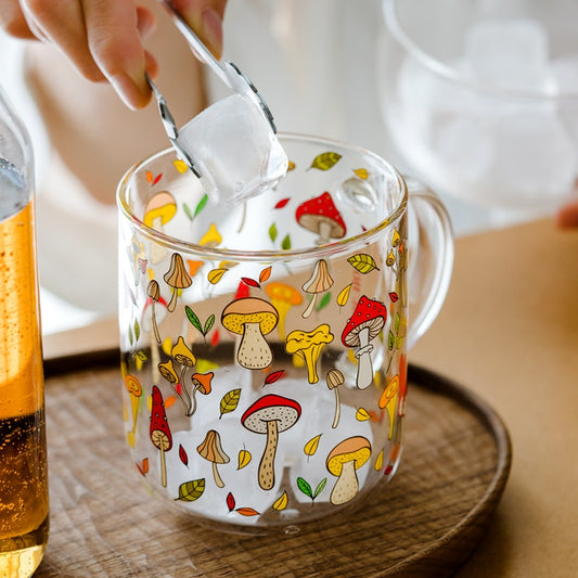 Mushroom Garden Glass Mug