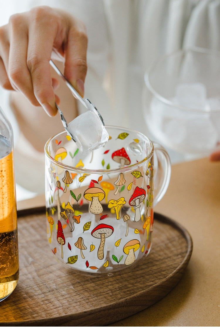 Mushroom Garden Glass Mug