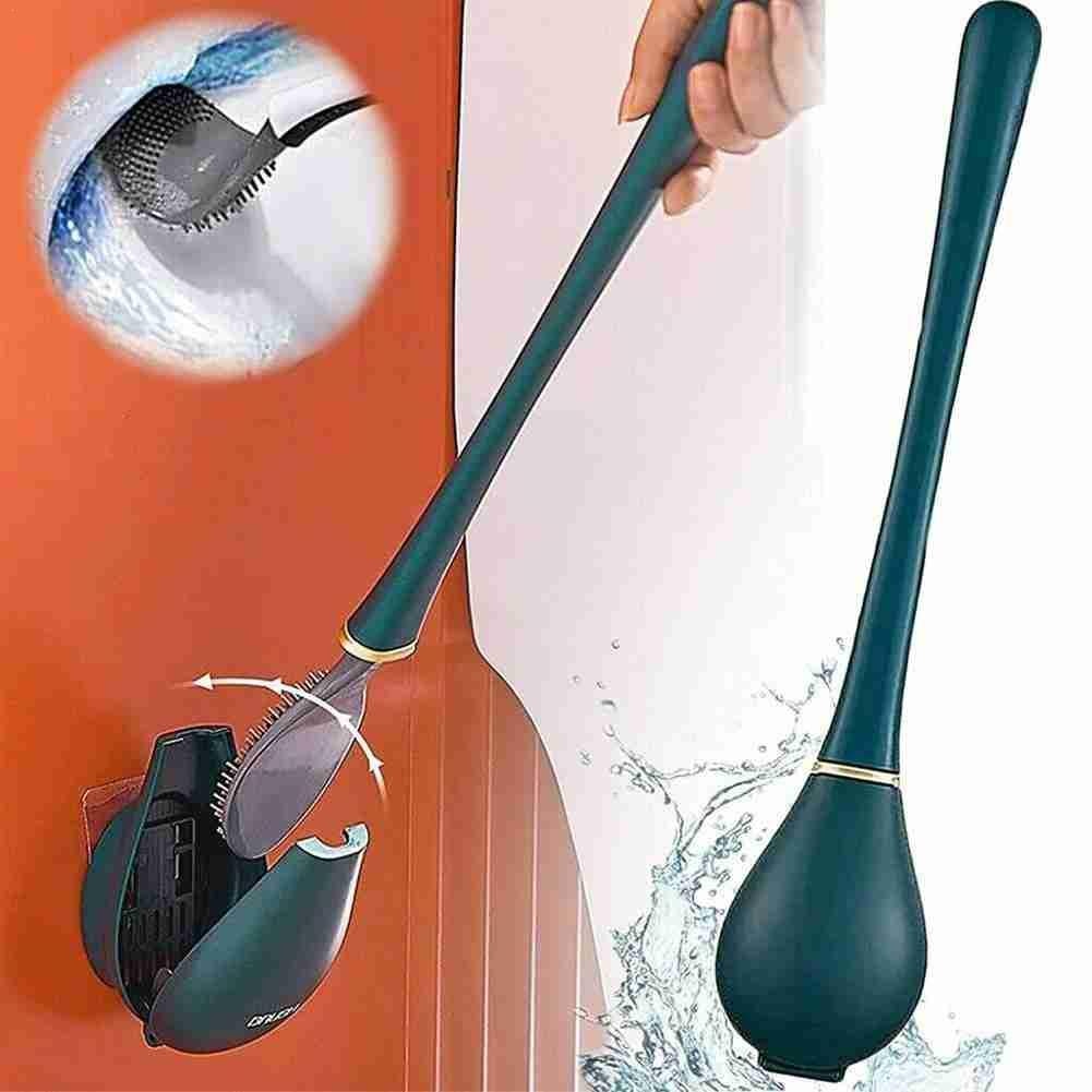 Wall Mounted Soft Silicone Toilet Brush