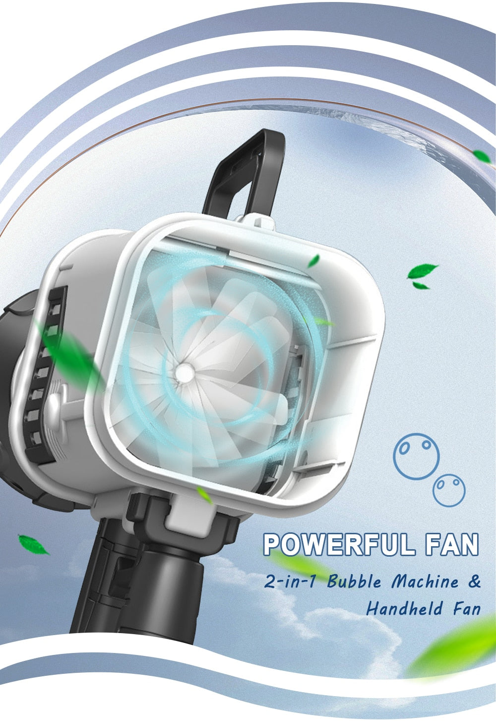 Bubble Machine Rocket Launcher With Light