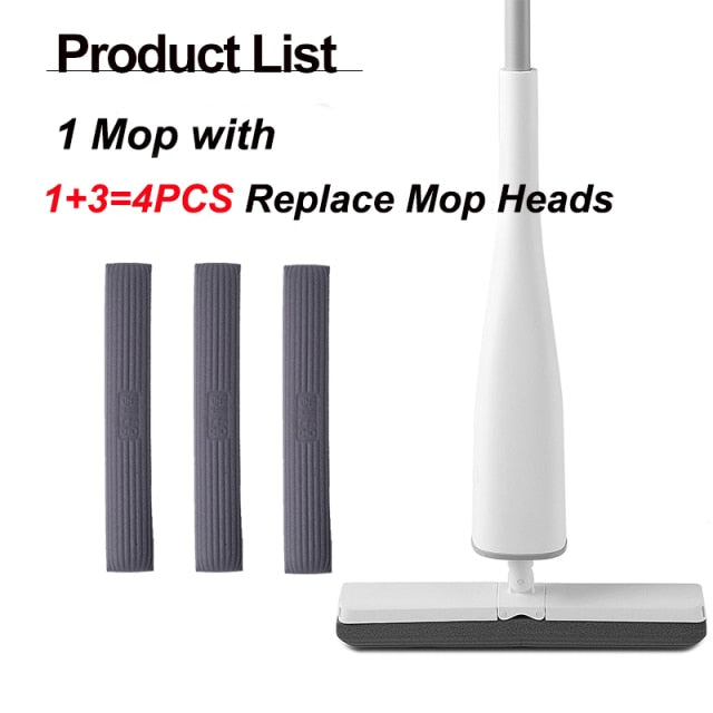 Self-Wringing Lazy Sponge Floor Mop