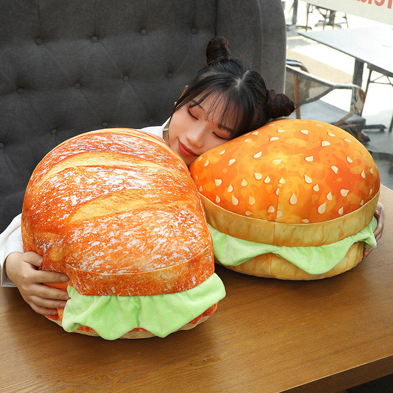 2in1 Hamburger Pillow Seat Cushion