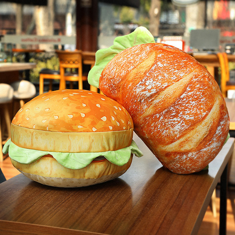 2in1 Hamburger Pillow Seat Cushion
