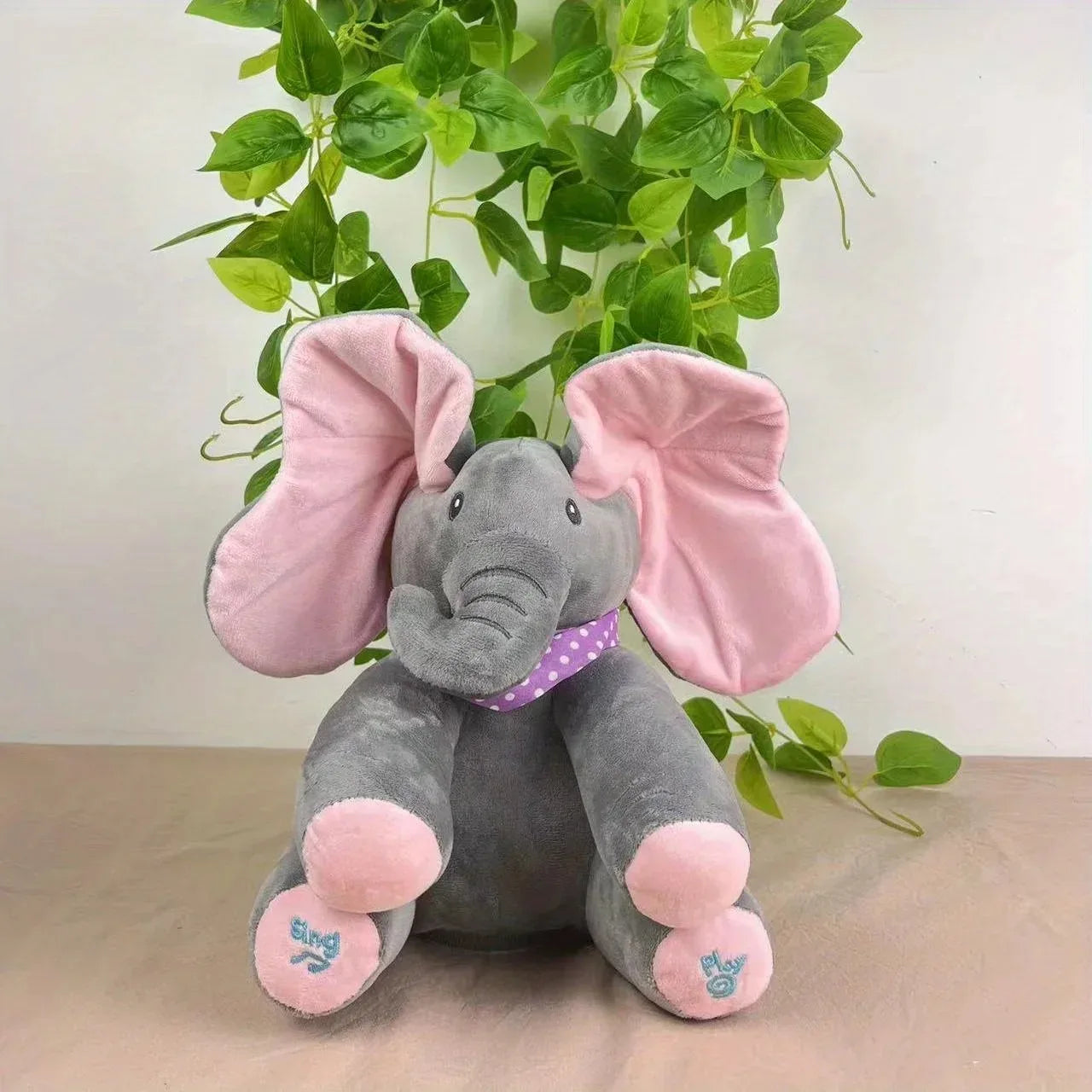 Peek-a-Boo Musical Elephant Toy!