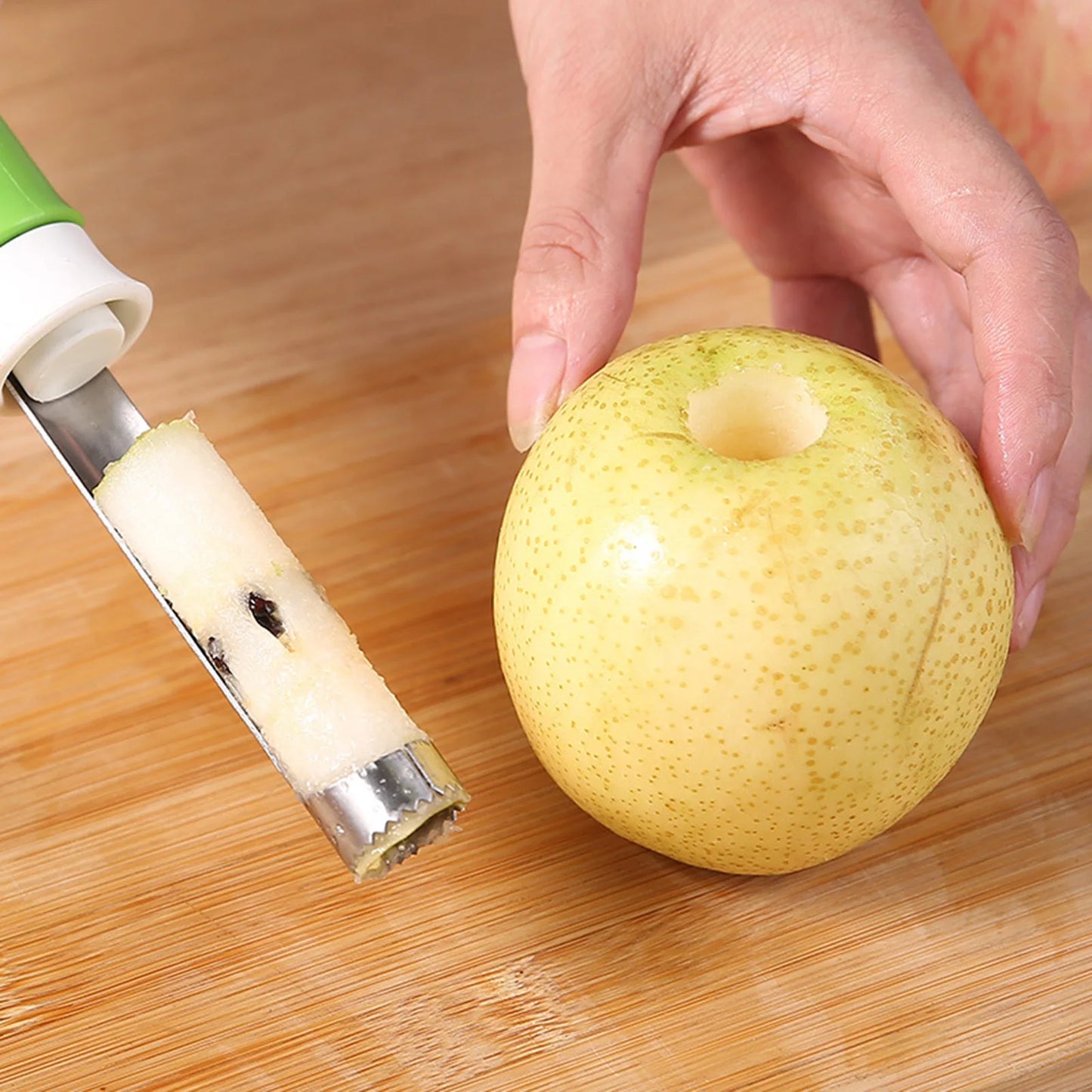 2-in-1 Stainless Steel Fruit Corer and Peeler