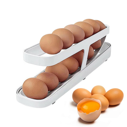 automatic scrolling egg rack