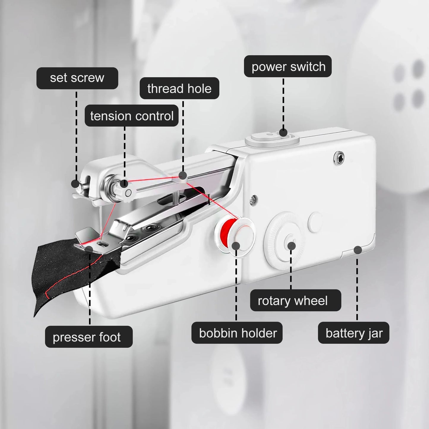 Portable Mini Sewing Machine!