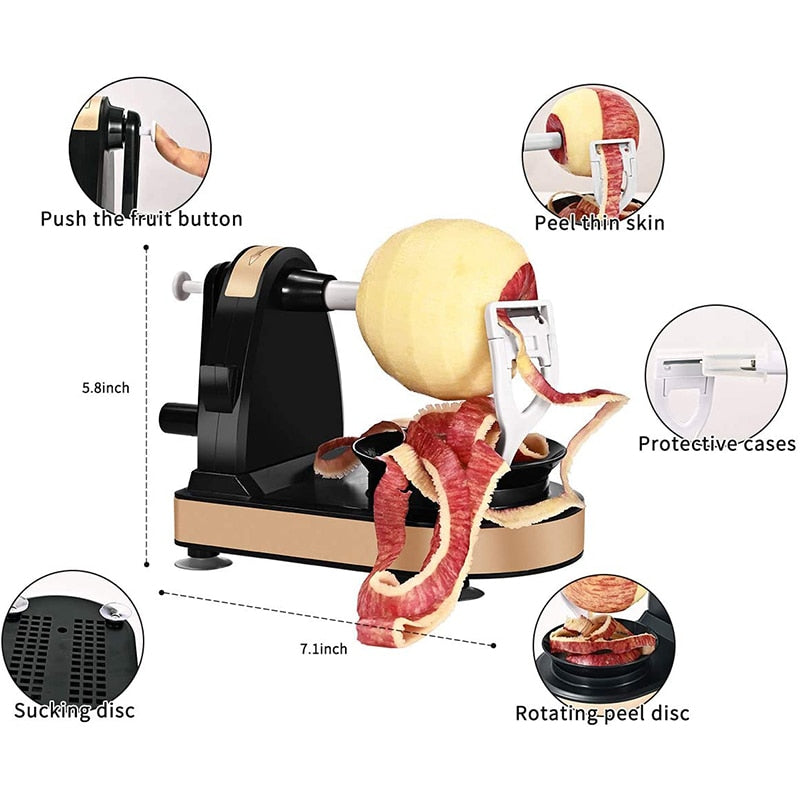 Rotary Fruit Peeler Slicer