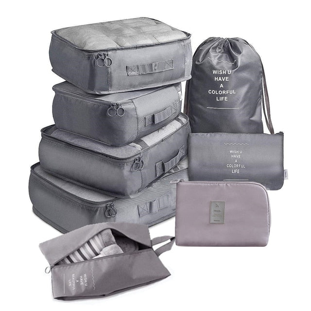8 Pcs /Set Suitcase Organize Storage Bag