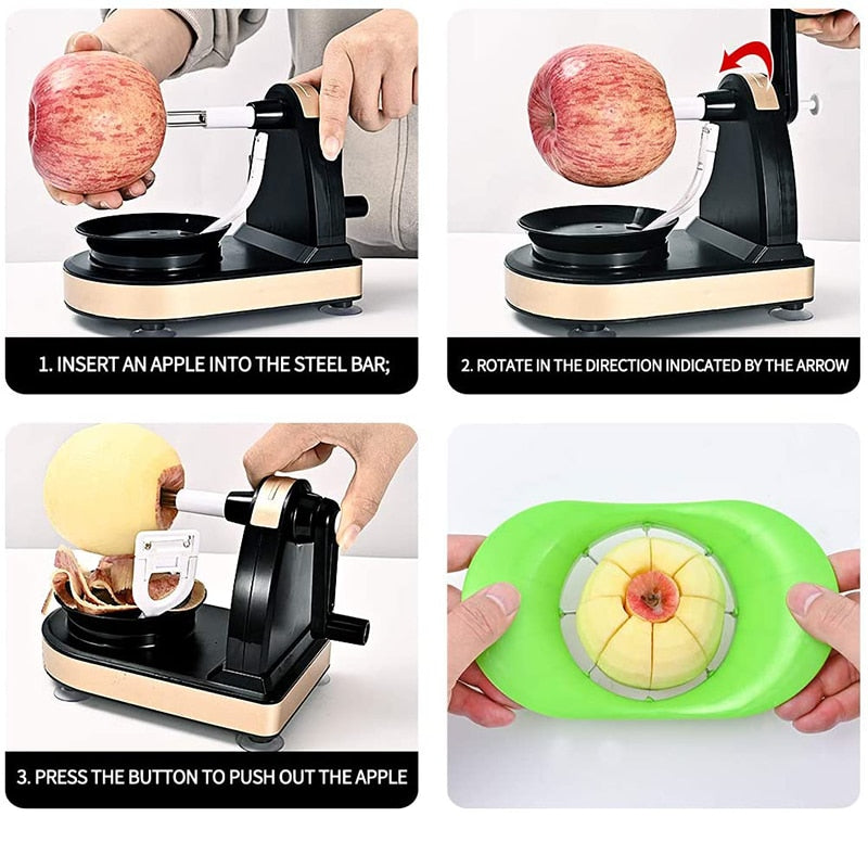 Rotary Fruit Peeler Slicer