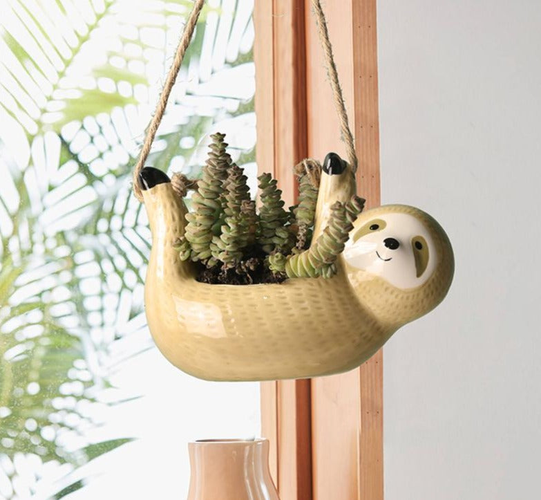 Hanging Sloth Planter