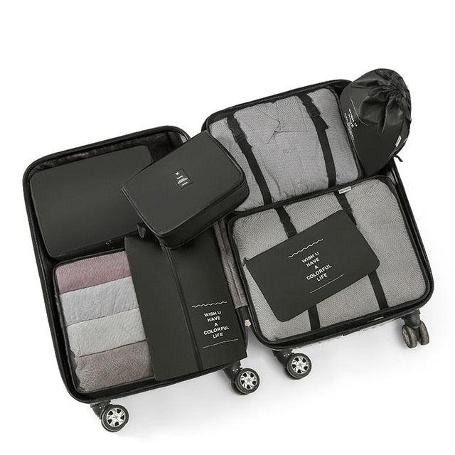 8 Pcs /Set Suitcase Organize Storage Bag