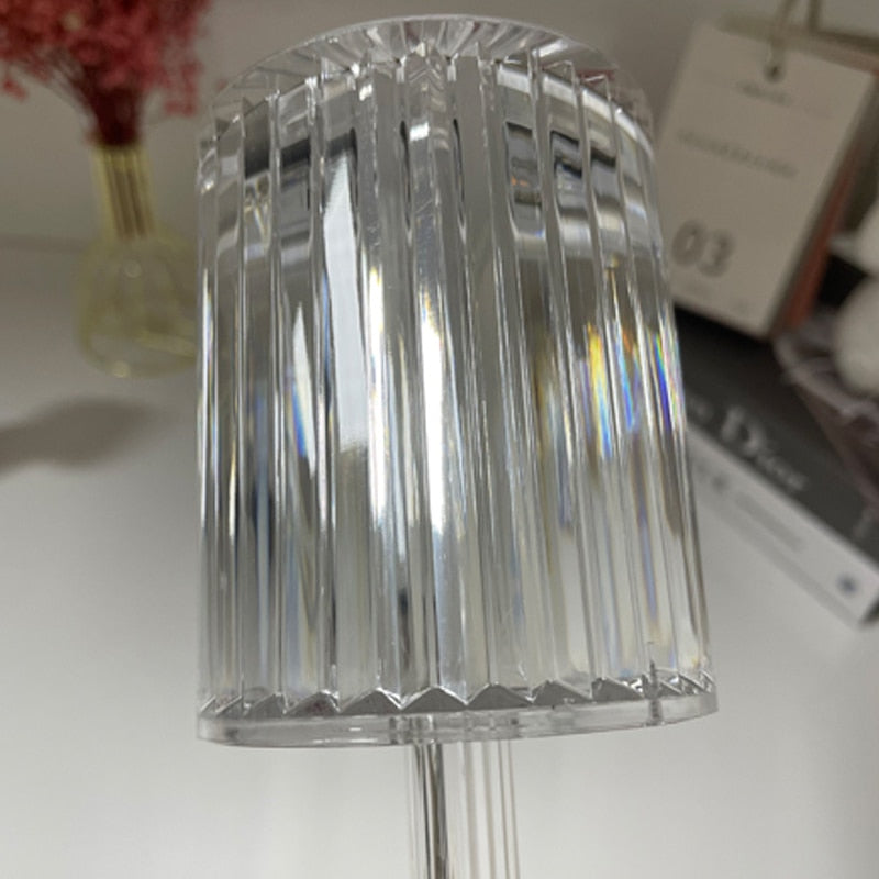 Diamond Glow Crystal Table Lamp