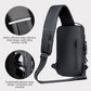 Crossbody Leather Anti-Theft Waterproof Bag