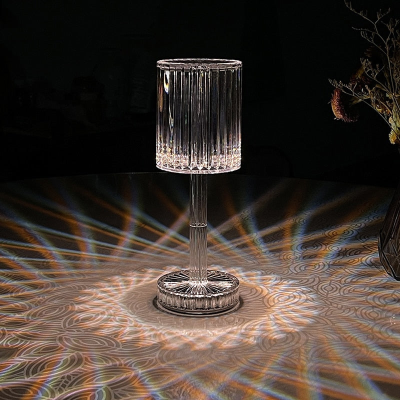 Diamond Glow Crystal Table Lamp