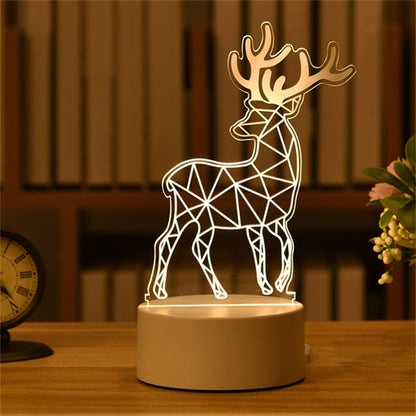 3D Creative Animals Bedside LED Night Lamp