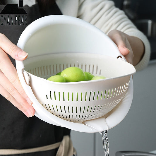 Double drain basket