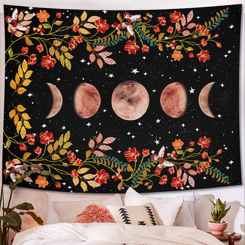 Moon Starry Tapestry Flower
