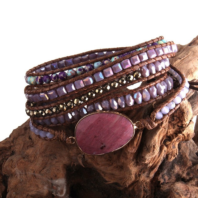 Boho leather bracelets