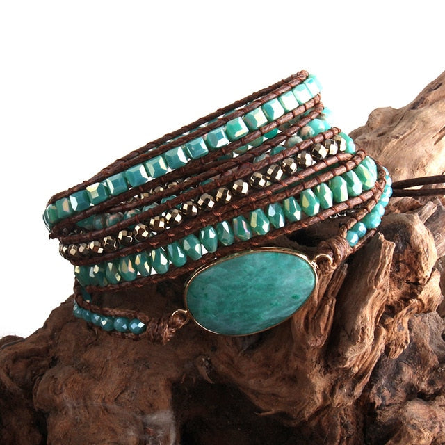 Boho leather bracelets