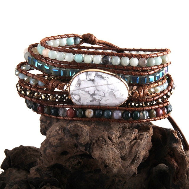 Boho leather bracelets